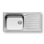 Νεροχύτης Inox Pyramis Amaltia Plus (100X50) 1B 1D Λείος 107118501