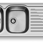 Νεροχύτης Inox Pyramis Amaltia (116X50) 2B 1D Σαγρέ 107119201