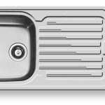 Νεροχύτης Inox Pyramis Amaltia Plus (100X50) 1B 1D Σαγρέ 107123901