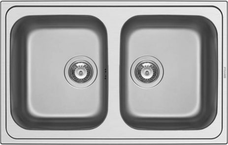 Νεροχύτης Pyramis Athena Extra 79X50 2B 1TH O92 GOF 107153101