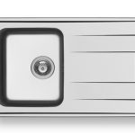 Pyramis Alea 79X50 1B 1D Inox Λείος Νεροχύτης 107154501