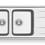 Νεροχύτης Pyramis Alea 116X50 2B 1D Smooth 107155101