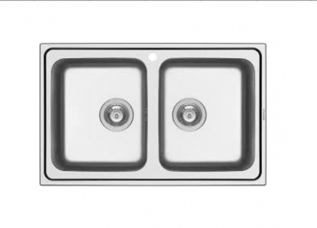 Νεροχύτης Pyramis Alea 86X50 2B Inox Λείος Νεροχύτης 107157701