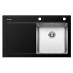 Νεροχύτης Pyramis Crystalon 86X53 1B(40X40) R25 1D BL R 2TH Φ92 RCOF C,AV,S 109501830