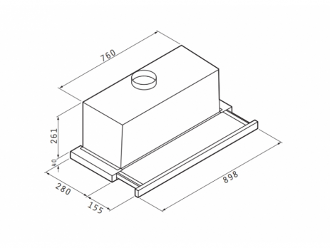 Απορροφητήρας Pyramis Συρόμενος Turbo Ανοξείδωτος 90Ccm - Image 5
