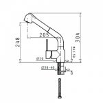 Μπαταρία Κουζίνας Pyramis Balata Granite Μπεζ 095162301 - Image 2