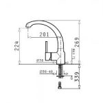 Μπαταρία Κουζίνας Pyramis Armonica Granite Carbon 095300101 - Image 2