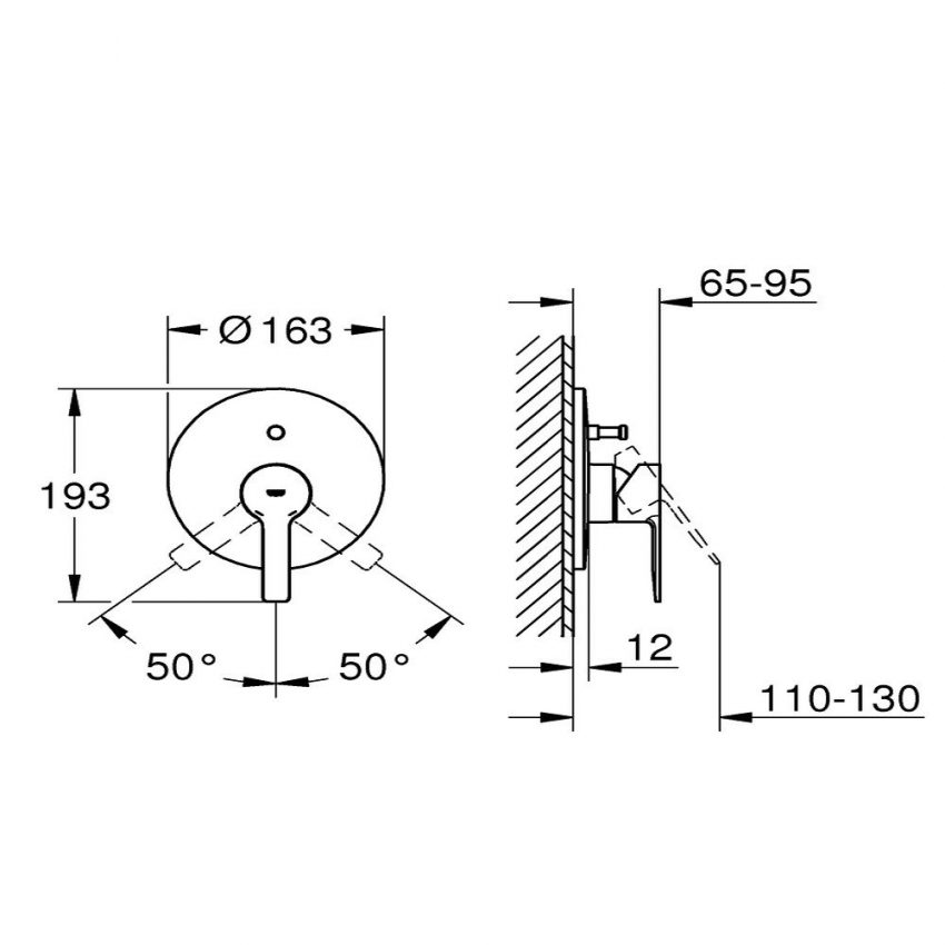 Μίκτης Μπάνιου Με Ενα Μοχλό Χειρισμού Lineare New Dc 19297DC1 - Image 2