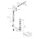 Μπαταρία Νιπτήρος Με Περιστρεφόμενο Ρουξούνι GROHE PLUS 23871003 - Image 2