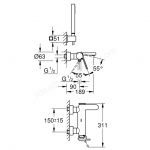 Μπαταρία Μπάνιου GROHE PLUS 33547003 - Image 2