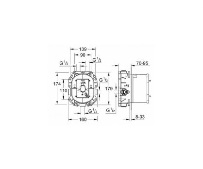 Μηχανισμός Θερμοστατικός Εντοιχισμένης Μπαταρίας 35500000 - Image 2