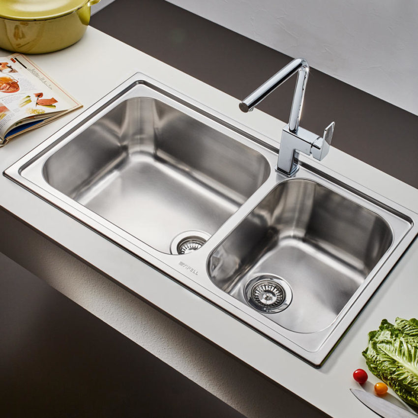 Νεροχύτης LINEAR 86Χ50 Apell Inox Λείο - Image 2