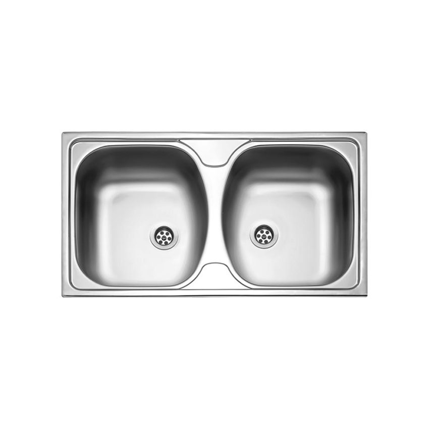 107-24200-110 Νεροχύτης SLENDER 78,5x44,5 Fortinox Inox Λείο - Image 1