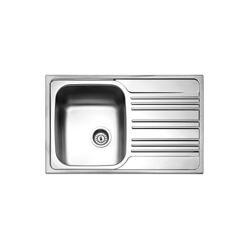 107-25100-110 Νεροχύτης VALLEY 78x50 Fortinox Inox Λείο - Image 1