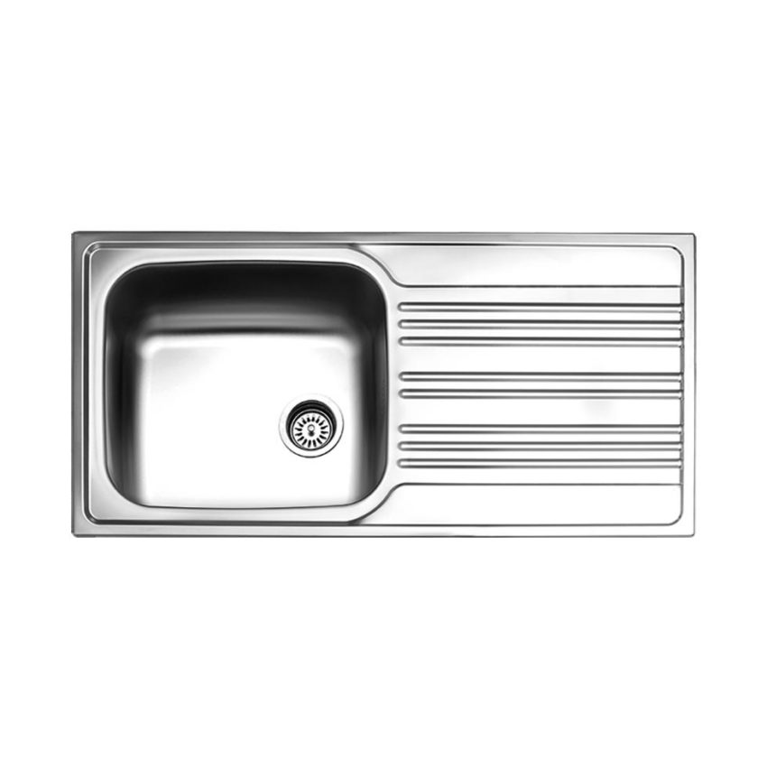 107-25110-110 Νεροχύτης VALLEY 100x50 Fortinox Inox Λείο - Image 1