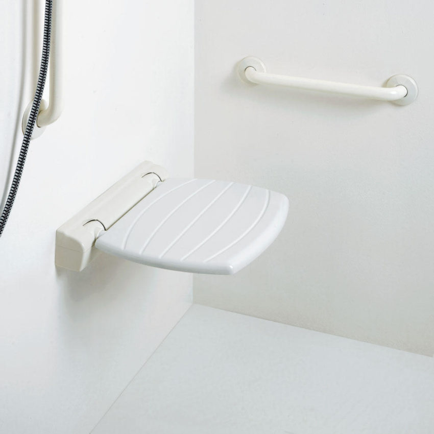 Κάθισμα Τοίχου Ανακλινόμενο 40x42 PAINT AMEA Λευκό - Image 2