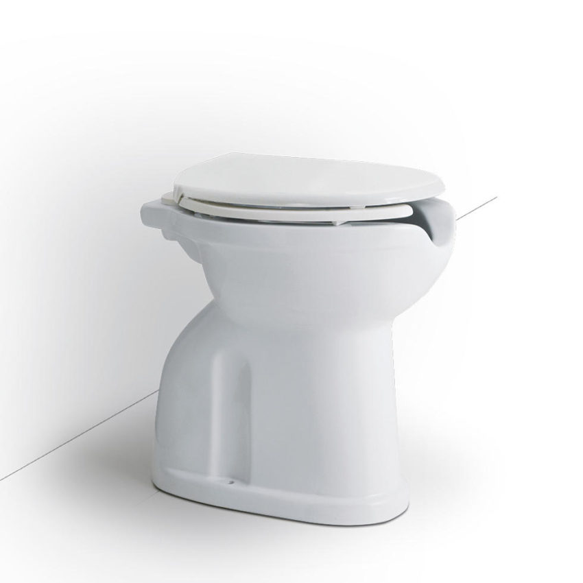 530-B40-CBO-1142 Κομπλέ Λεκάνη ΥΠ Π/Σ 130 SERIES + Κάθισμα με Κάλυμμα ΑΜΕΑ Λευκό - Image 1