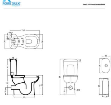 Κομπλέ Λεκάνη 130 SERIES ΧΠ Π/Σ + Καζανάκι + Μηχανισμός + Κάθισμα + Κάλυμμα ΑΜΕΑ Λευκό - Image 2