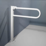 Μπάρα Δαπέδου ΑΝΑΚΛΙΝΟΜΕΝΗ 60 με Βάση PAINT ΑΜΕΑ Λευκό