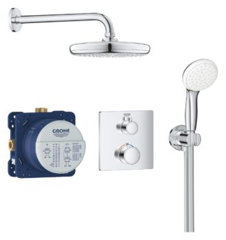 Grohe Smart Control Σετ Θερμοστατικής Μπαταρίας 2 Εξόδων 34729000