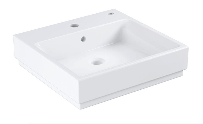 Grohe Cube Ceramic Νιπτήρας με Υπερχείλιση 500x490mm 3947400H - Image 1