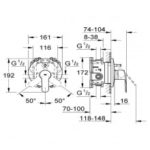 Grohe Eurostyle Cosmopolitan Μπαταρία Λουτρού 19506002 - Image 2