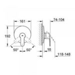 Grohe Eurostyle Cosmopolitan Μπαταρία Ντουσιέρας 19507002 - Image 2