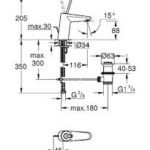 Grohe Eurodisc Joy Cosmopolitan (88mm) Μπαταρία Νιπτήρος 23425000 - Image 3
