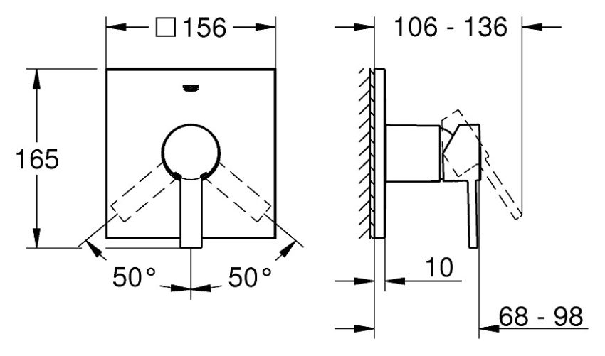 sx-24069000 Grohe Μονο-Μοχλός Ντουζιέρας - Chrome 24069000 - Image 2