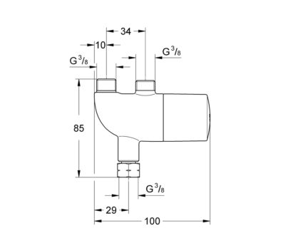 Grohe Grohtherm Micro Θερμοστάτης Micro 3/8  34487000 - Image 2