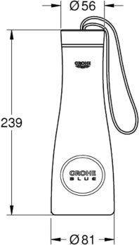 Grohe Blue Μπουκάλι Θερμός 40848SD0 - Image 3