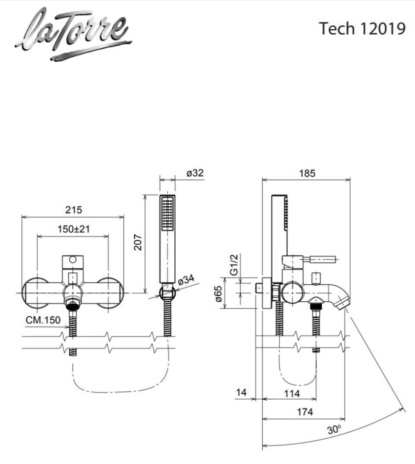 Μπαταρία Λουτρού Tech La Torre - Image 2