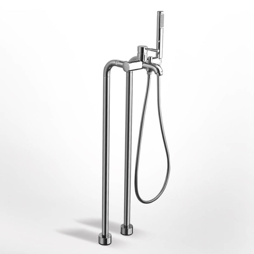 200-12029-100 Μπαταρία Λουτρού Επιδαπέδια Tech La Torre Χρωμέ - Image 1