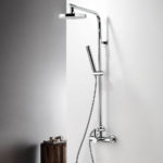 Μπαταρία Ντουζ+Σταθερή Κολώνα και Κεφαλή Tech La Torre Χρωμέ