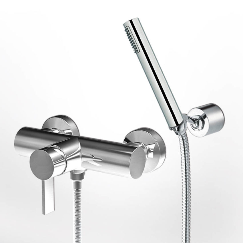 Μπαταρία Ντουζ με Τηλέφωνο και Στήριγμα TAYA La Torre Χρωμέ - Image 1