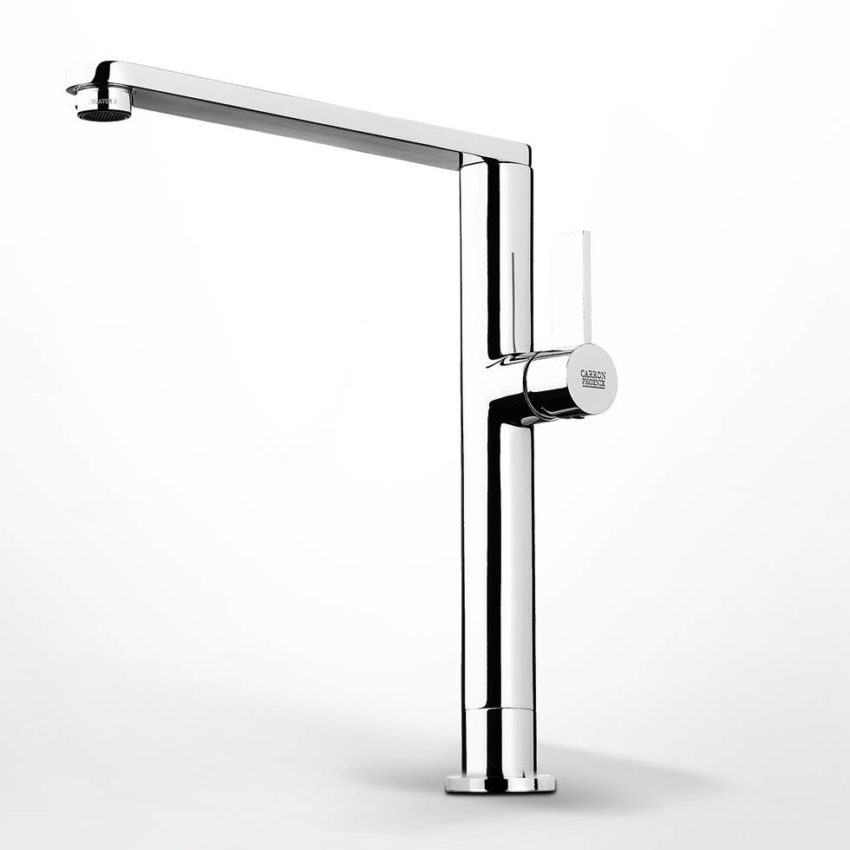 Μπαταρία Νιπτήρος Υψηλή με Βαλβίδα Clik-Clac TAYA La Torre Χρωμέ - Image 1