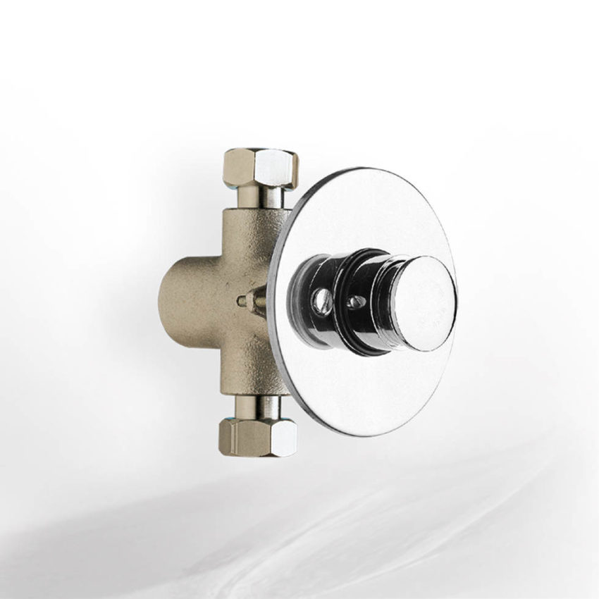 200-410SH-100 Χρονιζόμενος Εντοιχισμένος Διακόπτης Ντουζιέρας La Torre Χρωμέ - Image 1