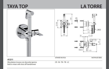 Μίκτης Tech 1 Εξόδου FLUSH-MIX TAYATOP La Torre Χρωμέ - Image 2