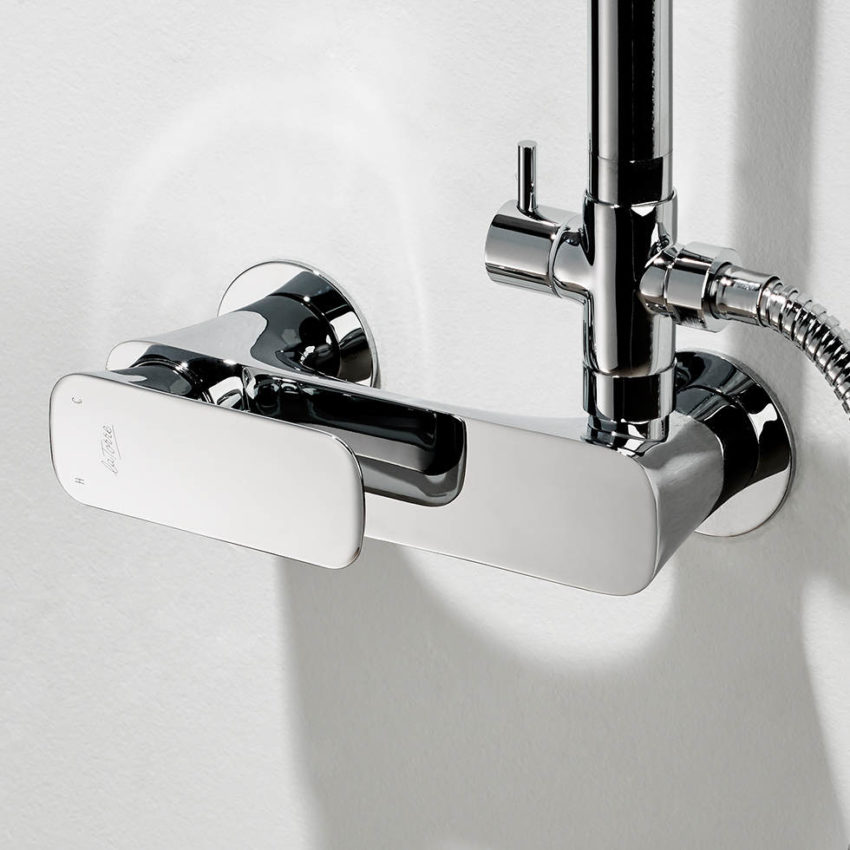 Μπαταρία Ντουζ + Επέκταση Κολώνα και Κεφαλή LAGHI La Torre Χρωμέ - Image 2