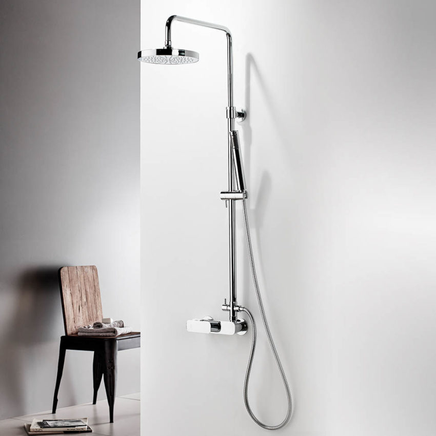 Μπαταρία Ντουζ + Επέκταση Κολώνα και Κεφαλή LAGHI La Torre Χρωμέ - Image 1