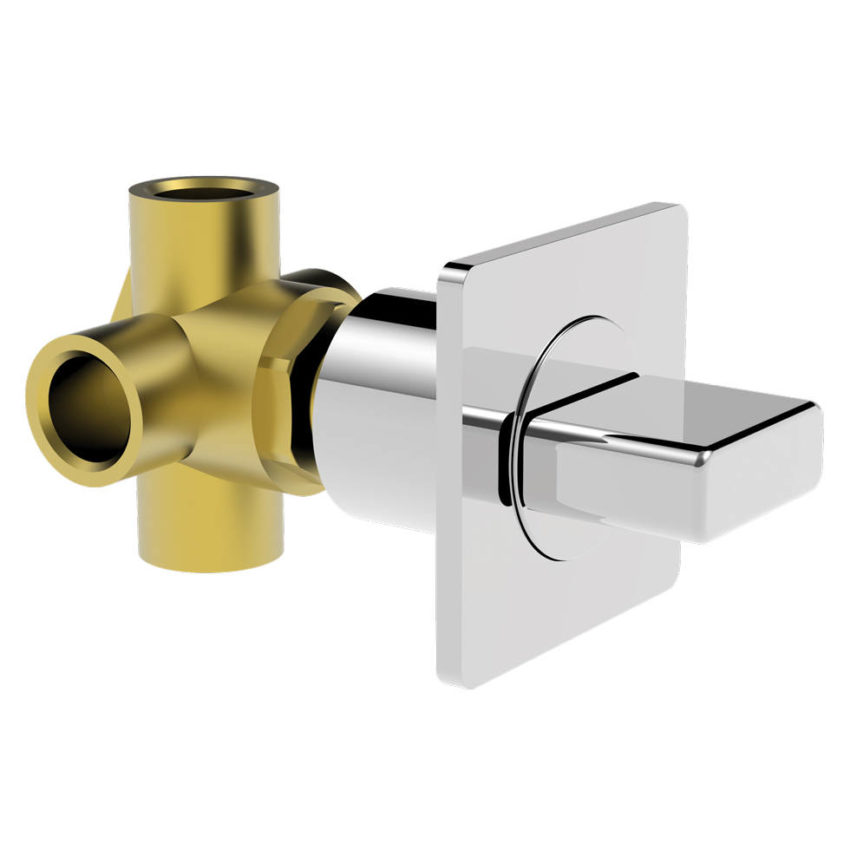 Εκτροπέας Εντοιχιζόμενος 3 Εξόδων PROFILI La Torre Χρωμέ - Image 2