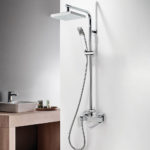 Μπαταρία Ντουζ+Σταθερή Κολώνα και Κεφαλή PROFILI PLUS La Torre Χρωμέ