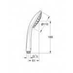 Grohe Euphoria Τηλέφωνο 2 ροών 27222000 - Image 3
