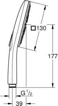 Grohe Rainshower Smart Active Τηλέφωνο 3 ροών 26582000 - Image 4