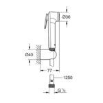 Grohe Tempesta F Trigger Spray Χρωμέ με στήριγμα και σπιράλ - Image 4
