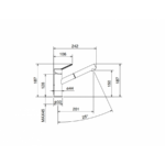 Μπαταρία Νεροχύτη Κουζίνας με Τηλέφωνο Ντους Newpro La Torre Chrome - Image 2