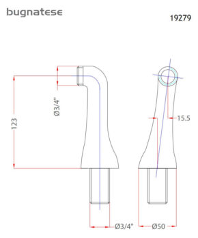 Γόνατα Ζεύγος Επικαθήμενης Μπαταρίας BUGNATESE Χρωμέ - Image 2