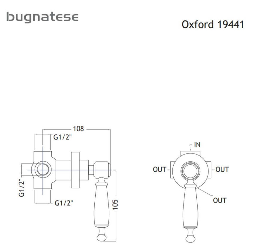 Εκτροπέας Εντοιχισμού 3 Εξόδων OXFORD - Image 5
