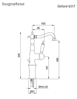 Μπαταρία Νιπτήρος Υψηλή OXFORD BUGNATESE - Image 5