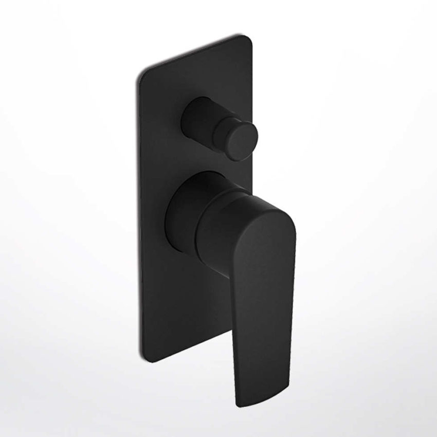 202-135030SL-400 Μίκτης Εντοιχισμού με Εκτροπέα SLOT EURORAMA Μαύρο Ματ - Image 1